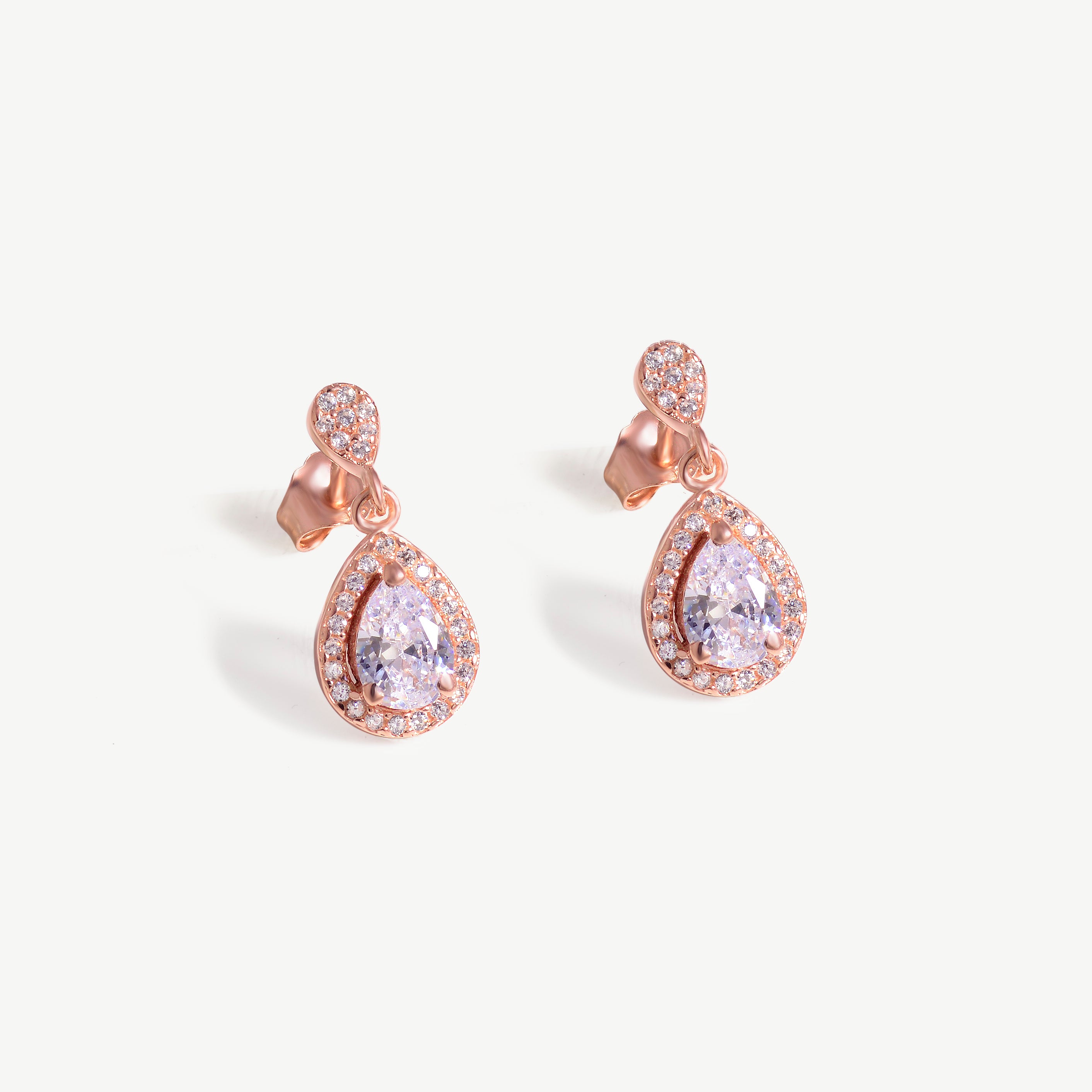 Drop Solitaire Earrings